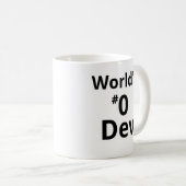 世界の#0 Devのマグは二重味方しました コーヒーマグカップ (正面右)