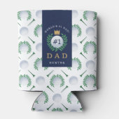 世界の#1パパ名門王室のクラウンゴルフボール 缶クーラー (裏面)