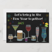 世界の cocktails で新年会 招待状 (正面)