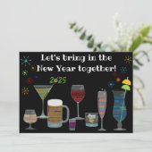 世界の cocktails で新年会 招待状 (スタンド正面)