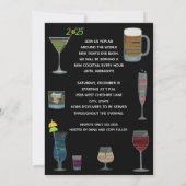 世界の cocktails で新年会 招待状 (裏面)