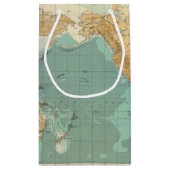 世界のbathyorographical地図 スモールペーパーバッグ (裏面)