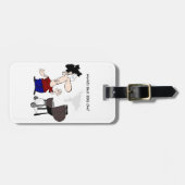 世界のBBQ最高のシェフおもしろい引用文 ラゲッジタグ (正面横)