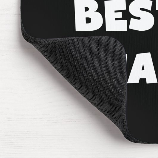 世界のBestestナナの白黒Tシャツ マウスパッド (コーナー)