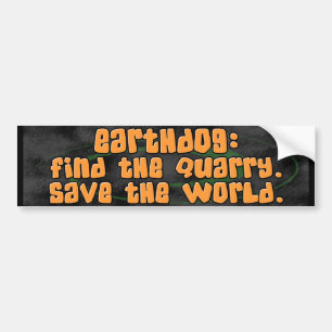 世界のEarthdogのバンパーステッカーを救って下さい バンパーステッカー