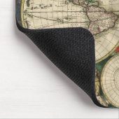 世界のGerardヴァンSchagen's Map、1689年 マウスパッド (コーナー)