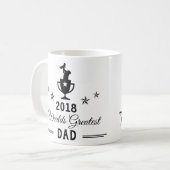 世界のgreatstのパパのマグ コーヒーマグカップ (正面左)