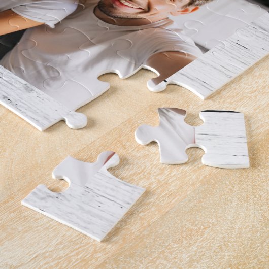 世界のNana Grandkids最高の 12写真コラージュ ジグソーパズル (側面)