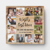 世界のNana Grandkids最高の 12写真コラージュ フォトプラーク (正面)