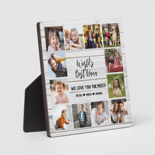 世界のNana Grandkids 12最高の写真コラージュPlaku フォトプラーク (正面)