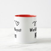 世界のOkayestのお母さん|のかわいいコーヒー・マグのギフト マグカップ (中央)