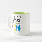 世界のOkayestのお母さん-茶コーヒー・マグ ツートーンマグカップ (正面左)