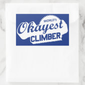 世界のOkayestのクライマー 長方形シール (バッグ)