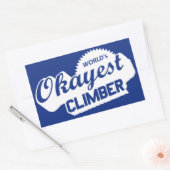 世界のOkayestのクライマー 長方形シール (封筒)