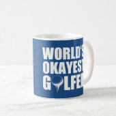 世界のOkayestのゴルファーのおもしろマグカップ コーヒーマグカップ (正面右)