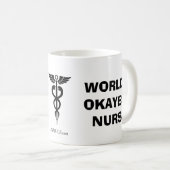 世界のOkayestのナース コーヒーマグカップ (正面右)