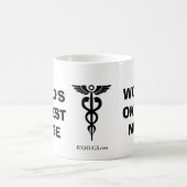 世界のOkayestのナース コーヒーマグカップ (中央)