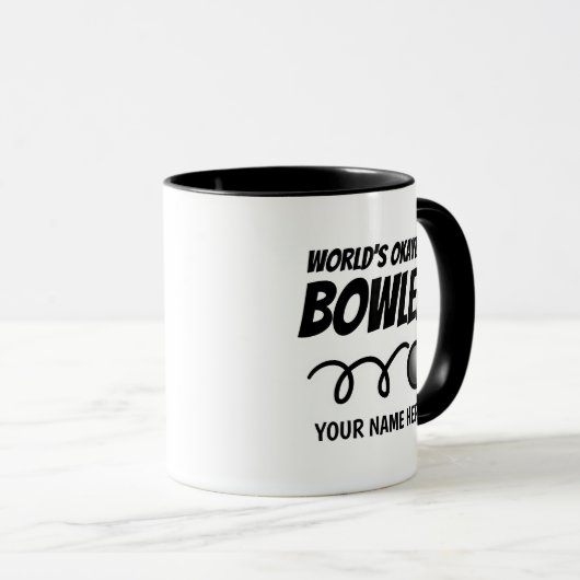 世界のOkayestのボウリングをする人、クリケットの投手のおもしろいなコーヒー・マグ マグカップ (正面右)