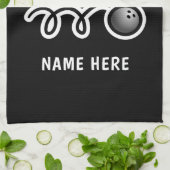 世界のOkayestのボウリングをする人、クリケットの投手のためのおもしろいなボーリング・ボールタオ キッチンタオル (折り畳み)