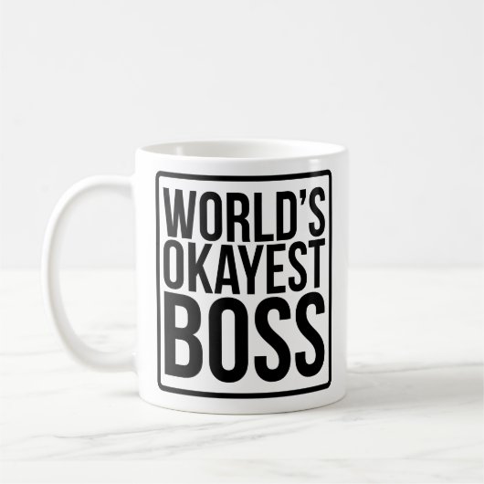 世界のOkayestのボス コーヒーマグカップ (左)
