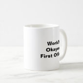 世界のOkayestの一等航海士の試験マグ コーヒーマグカップ (正面右)