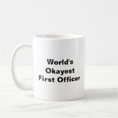 世界のOkayestの一等航海士の試験マグ コーヒーマグカップ (左)
