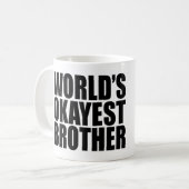 世界のOKAYESTの兄弟のコーヒー・マグ コーヒーマグカップ (正面左)