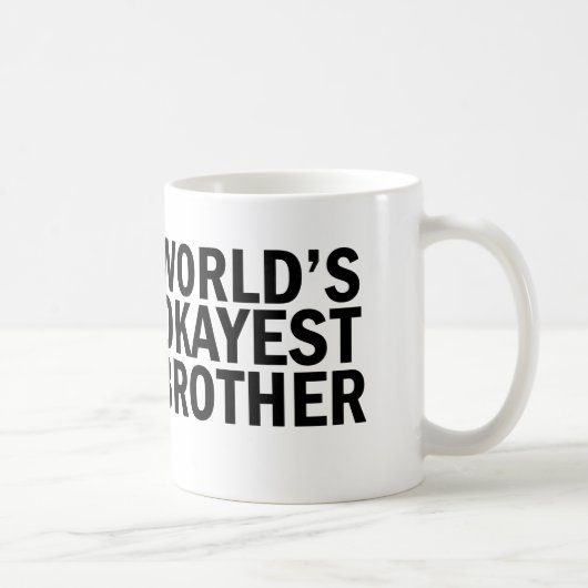世界のOkayestの兄弟のコーヒー・マグ コーヒーマグカップ (右)