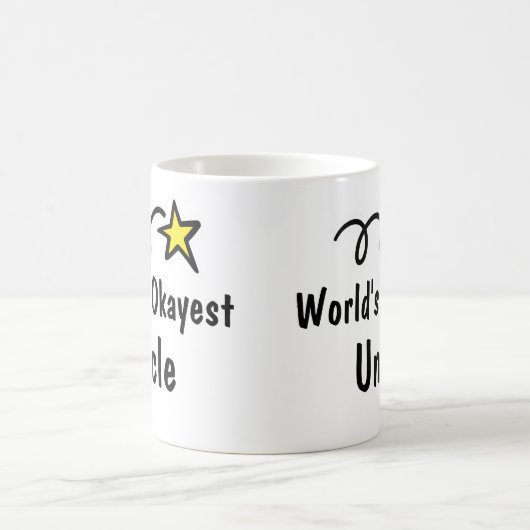 世界のOkayestの叔父さんコーヒー・マグのギフト コーヒーマグカップ (中央)