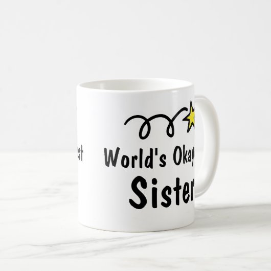 世界のOkayestの姉妹のコーヒー・マグのギフト コーヒーマグカップ (正面右)