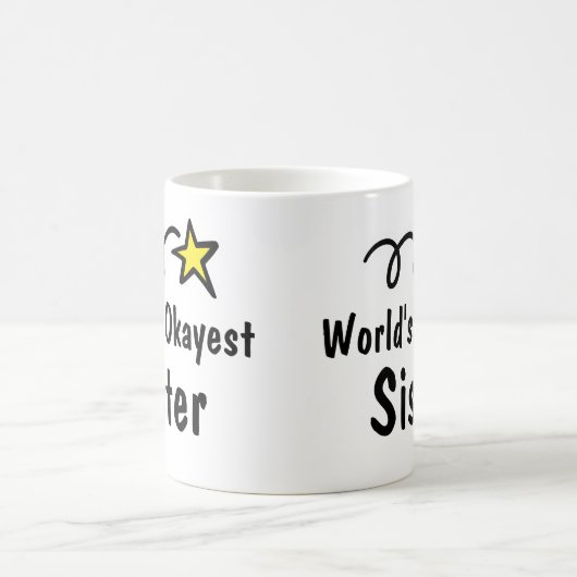 世界のOkayestの姉妹のコーヒー・マグのギフト コーヒーマグカップ (中央)