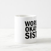 世界のOkayestの姉妹のコーヒー・マグ コーヒーマグカップ (中央)