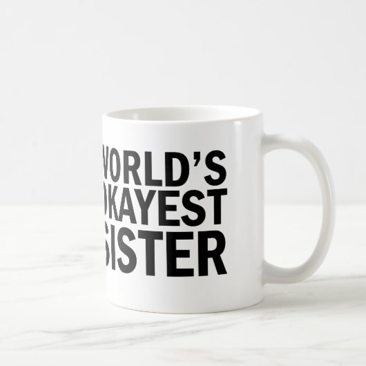 世界のOkayestの姉妹のコーヒー・マグ コーヒーマグカップ (右)
