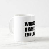 世界のOkayestの従業員 コーヒーマグカップ (正面左)