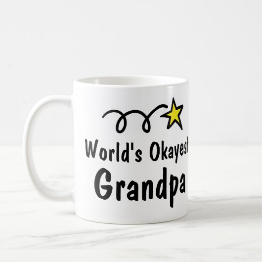 世界のOkayestの祖父のコーヒー・マグのギフト コーヒーマグカップ (左)