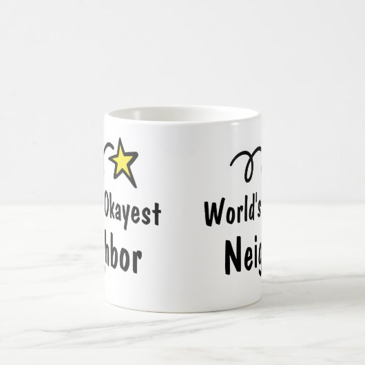 世界のOkayestの隣のコーヒー・マグのギフト コーヒーマグカップ (中央)