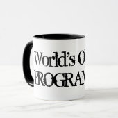 世界のOkayestプログラマー|おもしろいなコーヒー・マグのユーモア マグカップ (正面左)