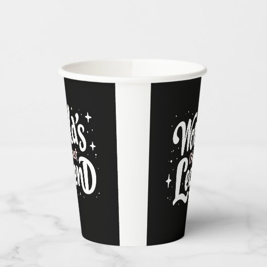 世界のOkayest伝説 – おもしろい引用文 紙コップ (左)