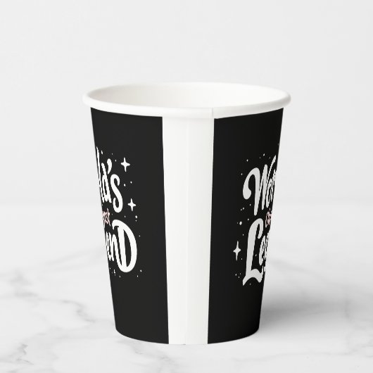 世界のOkayest伝説 – おもしろい引用文 紙コップ (右)