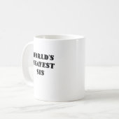 世界のOkayest Sis コーヒーマグカップ (正面左)