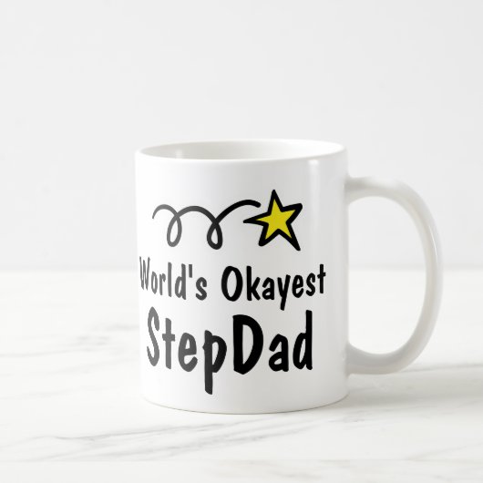 世界のOkayest StepDad |コーヒおもしろいーマグギフト コーヒーマグカップ (右)