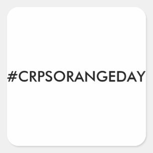世界のOrange™の#CRPSORANGEDAYのステッカーを着色して下さい スクエアシール