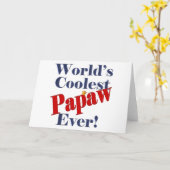 世界のPapawのための最もクールなPapawのギフト カード (黄色い花)