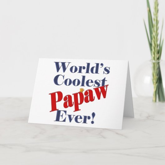 世界のPapawのための最もクールなPapawのギフト カード (正面)