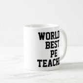 世界のPE最高の先生ギフトマグ コーヒーマグカップ (正面右)