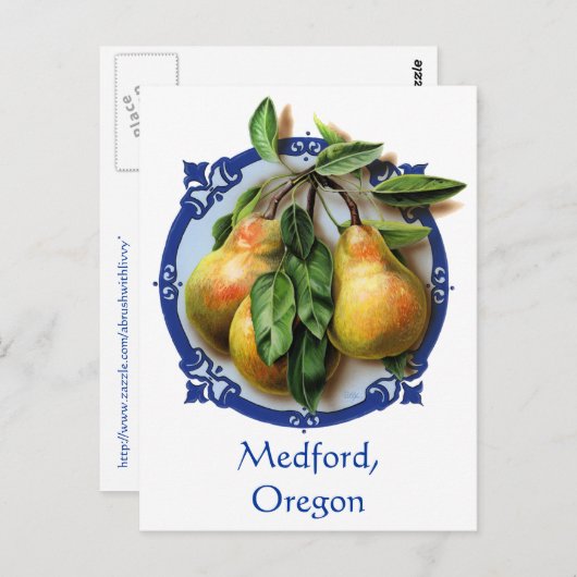 世界のPear Capitolメドフォード、オレゴン州のお土産。 ポストカード (正面/裏面)