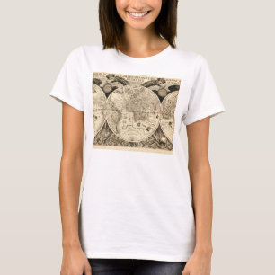 世界のPhillip旧式なEckebrecht 1630の地図 Tシャツ