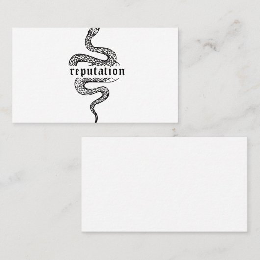 世界のTシャツのヘビの評判 名刺 (正面/裏面)