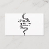 世界のTシャツのヘビの評判 名刺 (正面)
