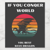 世界のTシャツを購入する ワインラベル (シングルラベル)